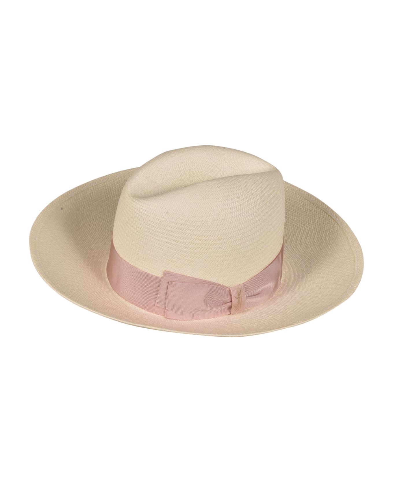 Borsalino Classic Weave Cowboy Hat - White