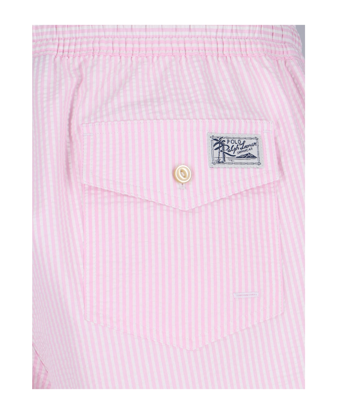Ralph Lauren Striped Swim Shorts - Pink