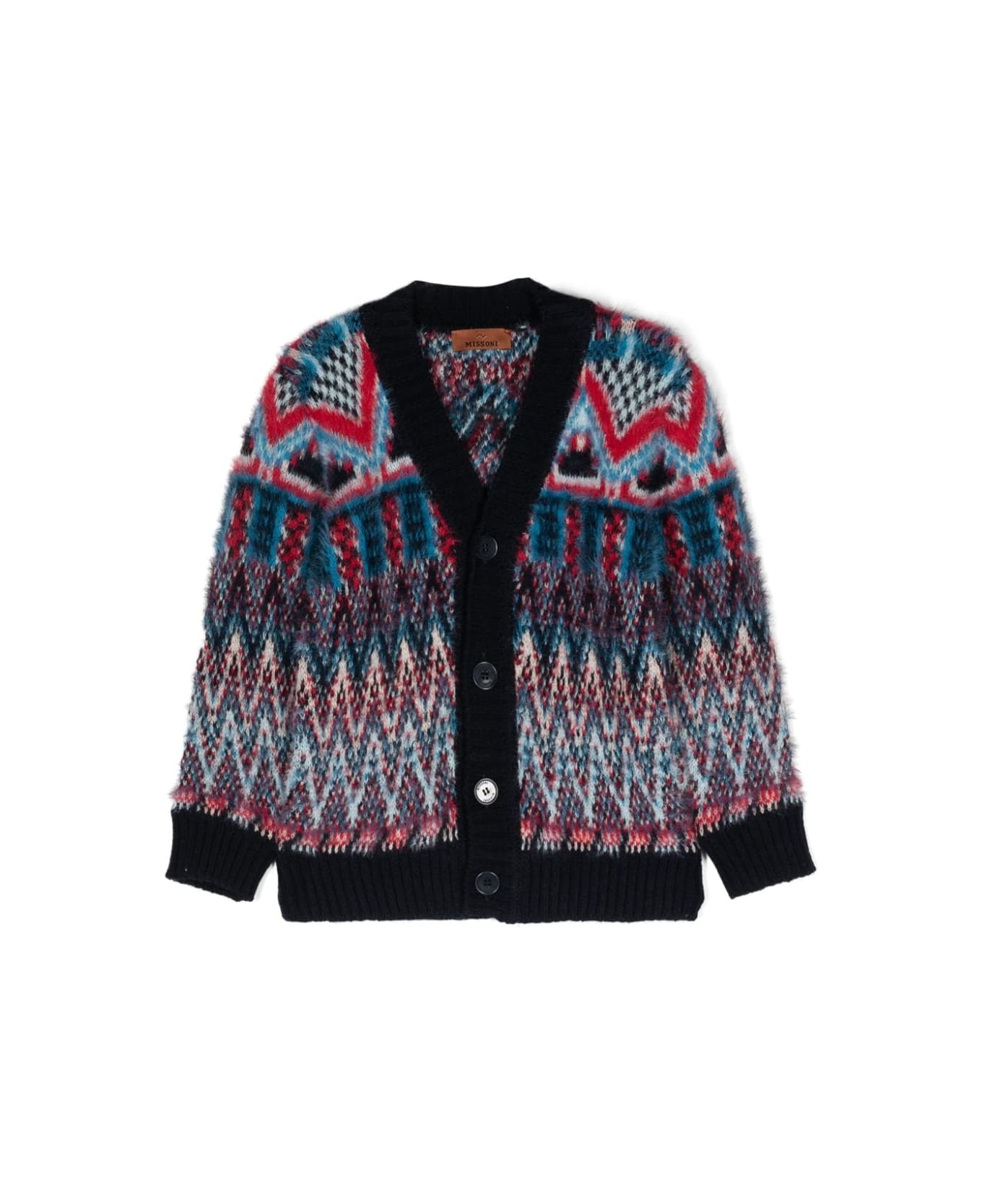 Missoni Kids Cardigan Con Scollo A V - Multicolor