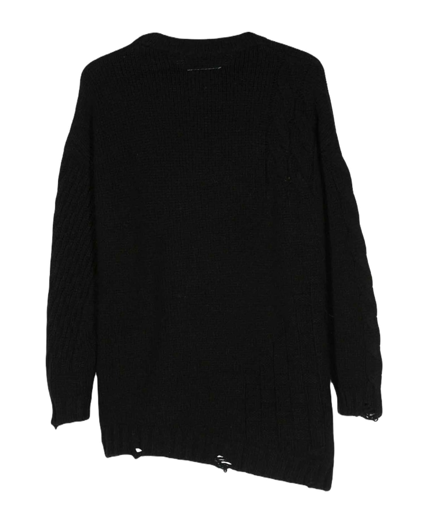 MM6 Maison Margiela Black Sweater Unisex - Nero