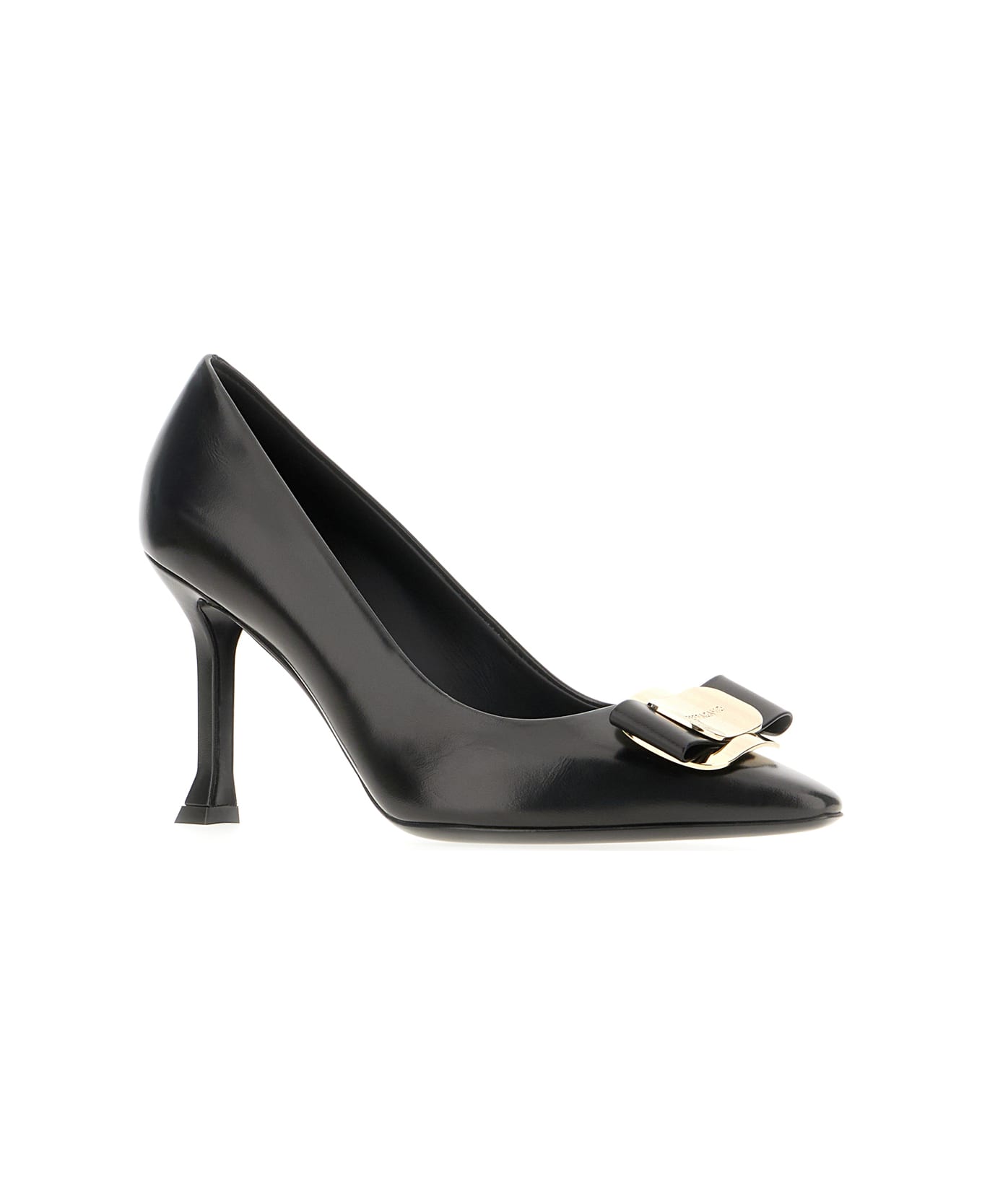 Ferragamo Black Nappa Leather Pumps - Nero
