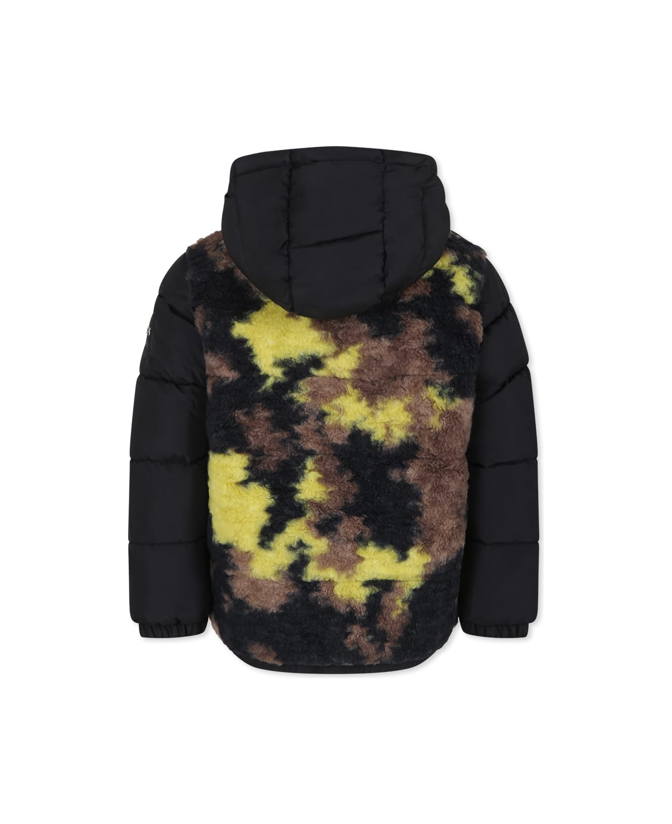 Hugo Boss Black Down Jacket For Boy With Logo - Black