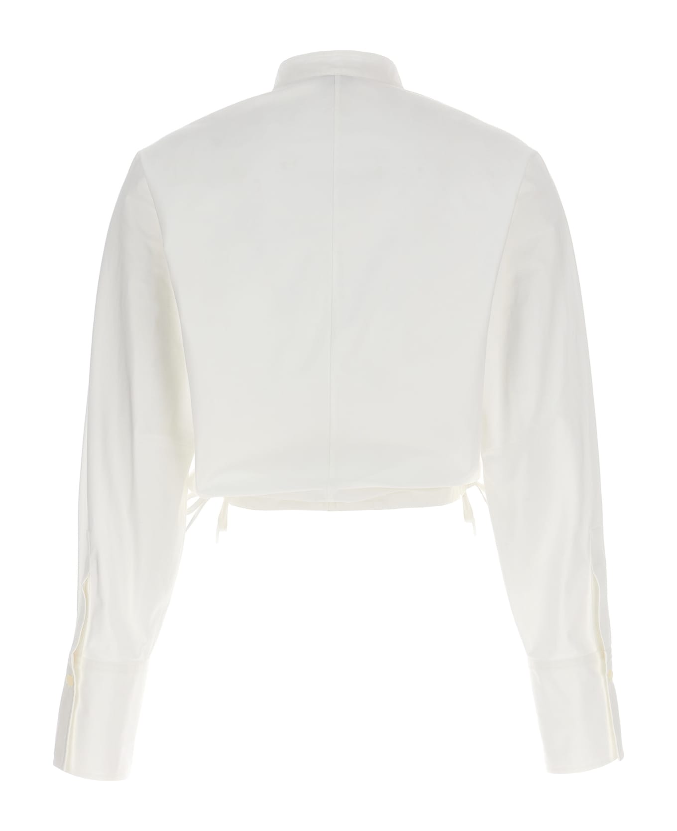 Ferragamo Cropped Shirt - White