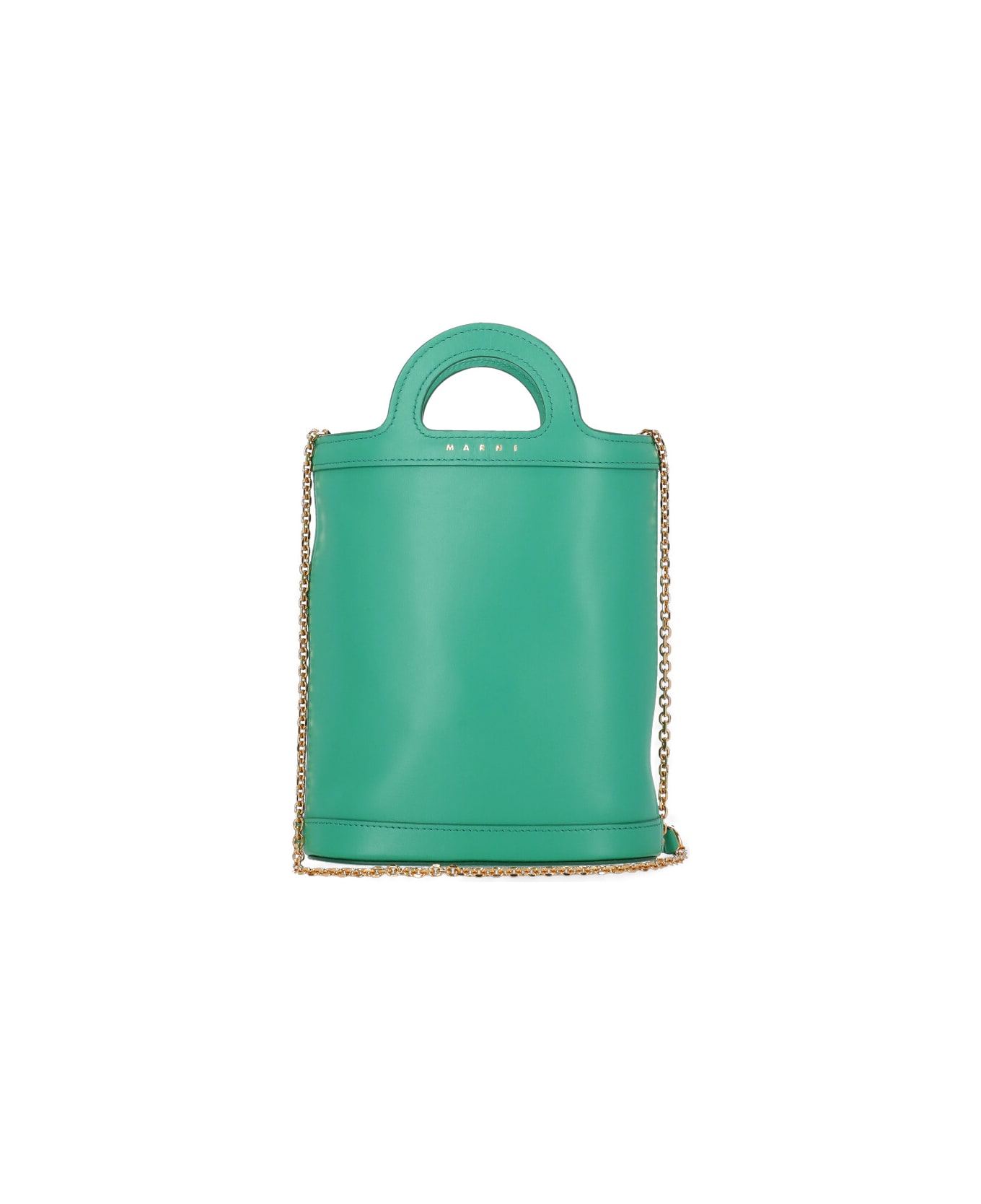 Marni Leather Hand Bag - Green トートバッグ