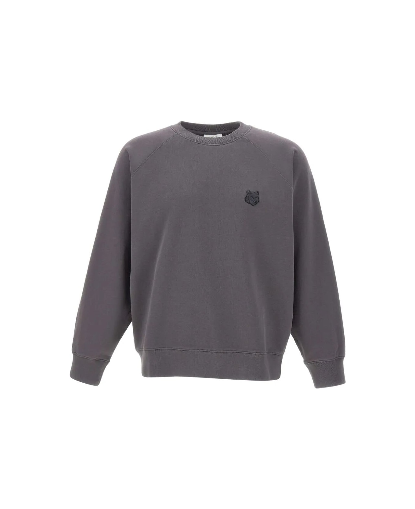 Maison Kitsuné Fox Head Oversize Sweatshirt - Charcoal