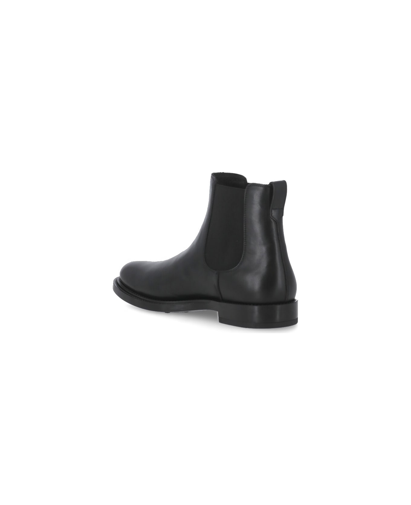 Tod's Suede Leather Chelsea Boots - Black ブーツ
