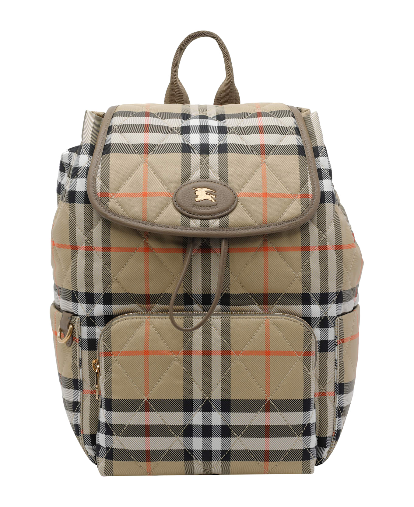 Burberry Horseshoe Backpack - BEIGE