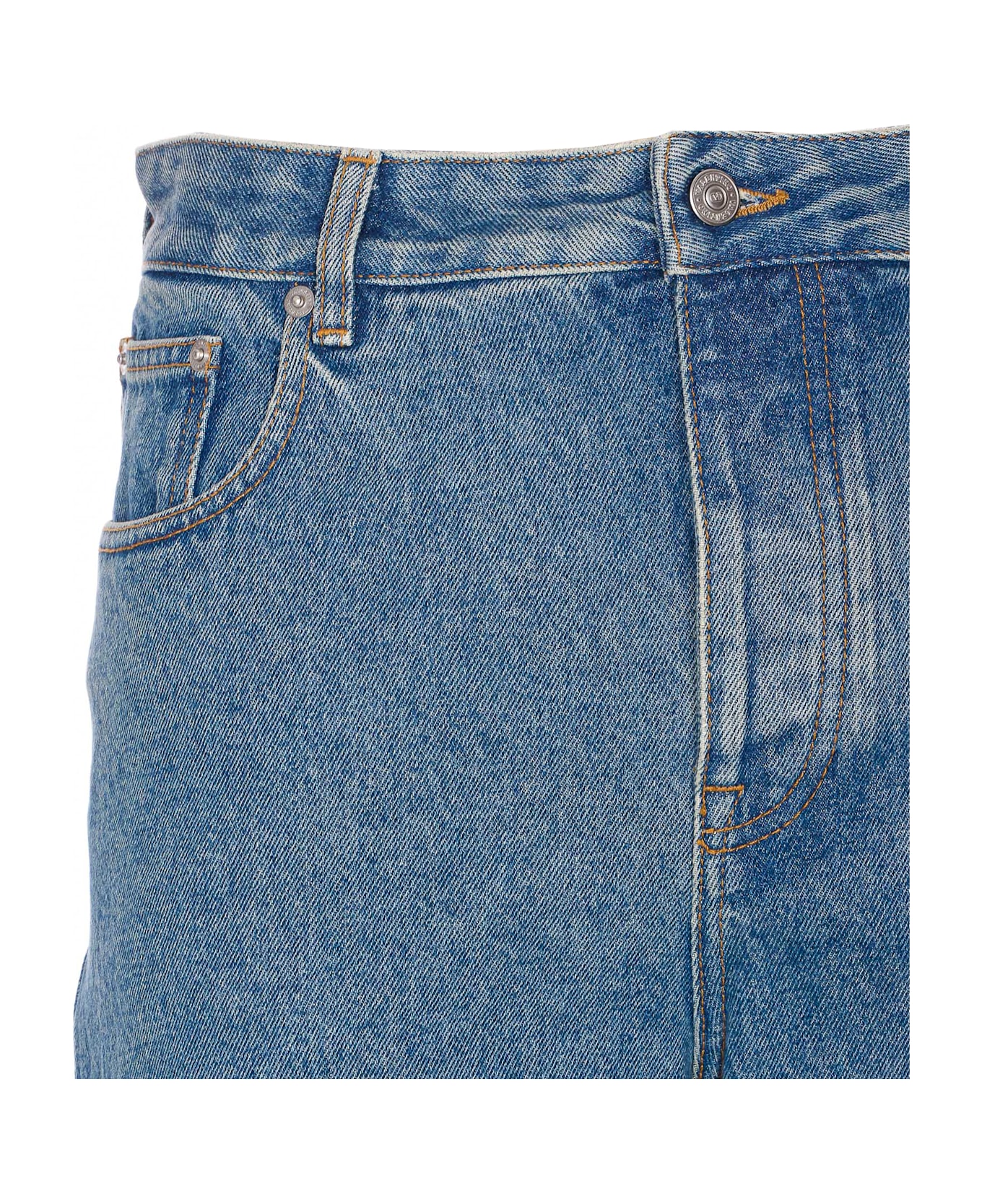 Valentino Garavani Cabochons Denim Pants - Blue