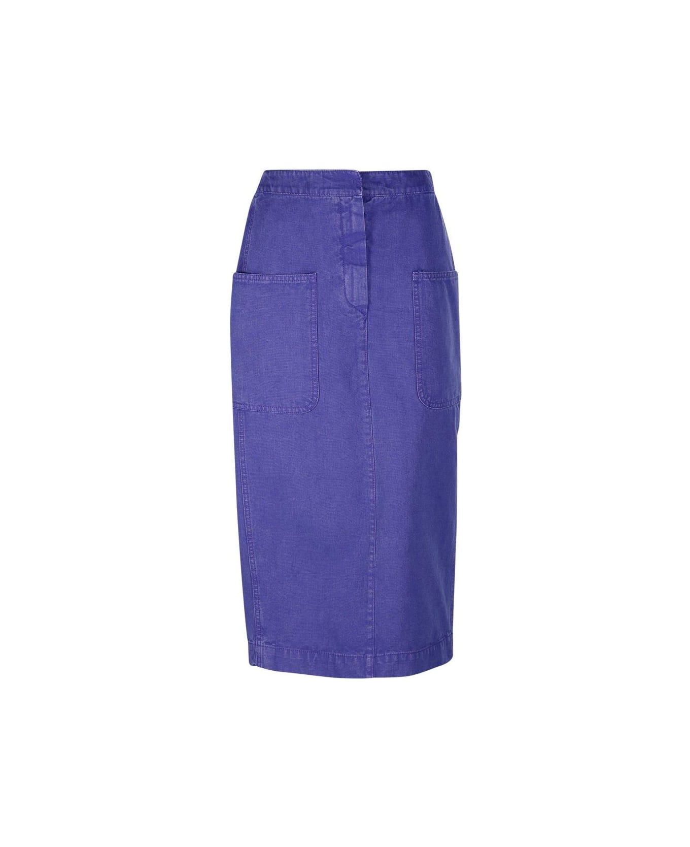 Max Mara Mid Waist Pencil Skirt - Purple
