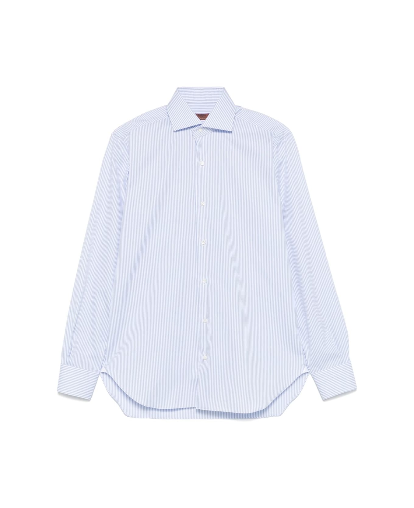 Barba Napoli Barba Striped Shirt - White