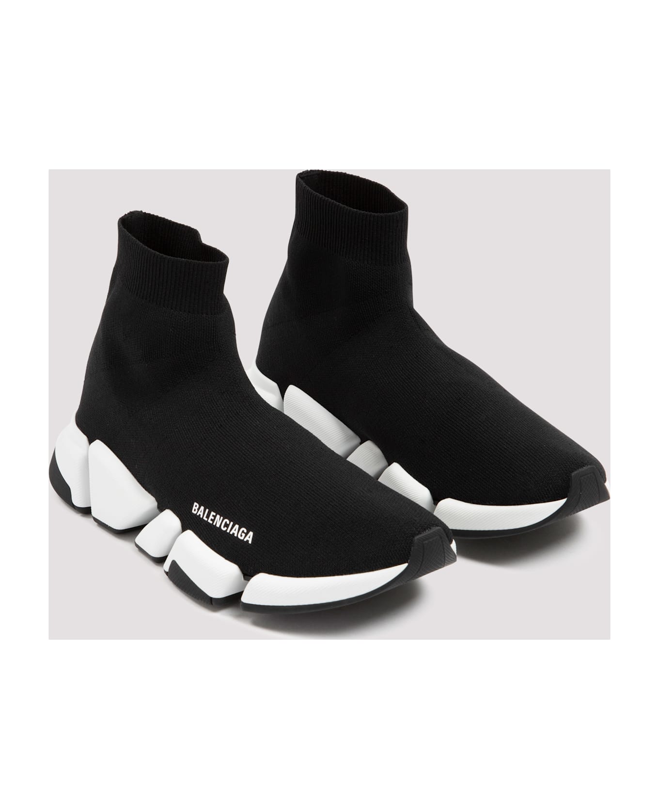 Balenciaga Speed 2.0 Sneakers - Black White Black