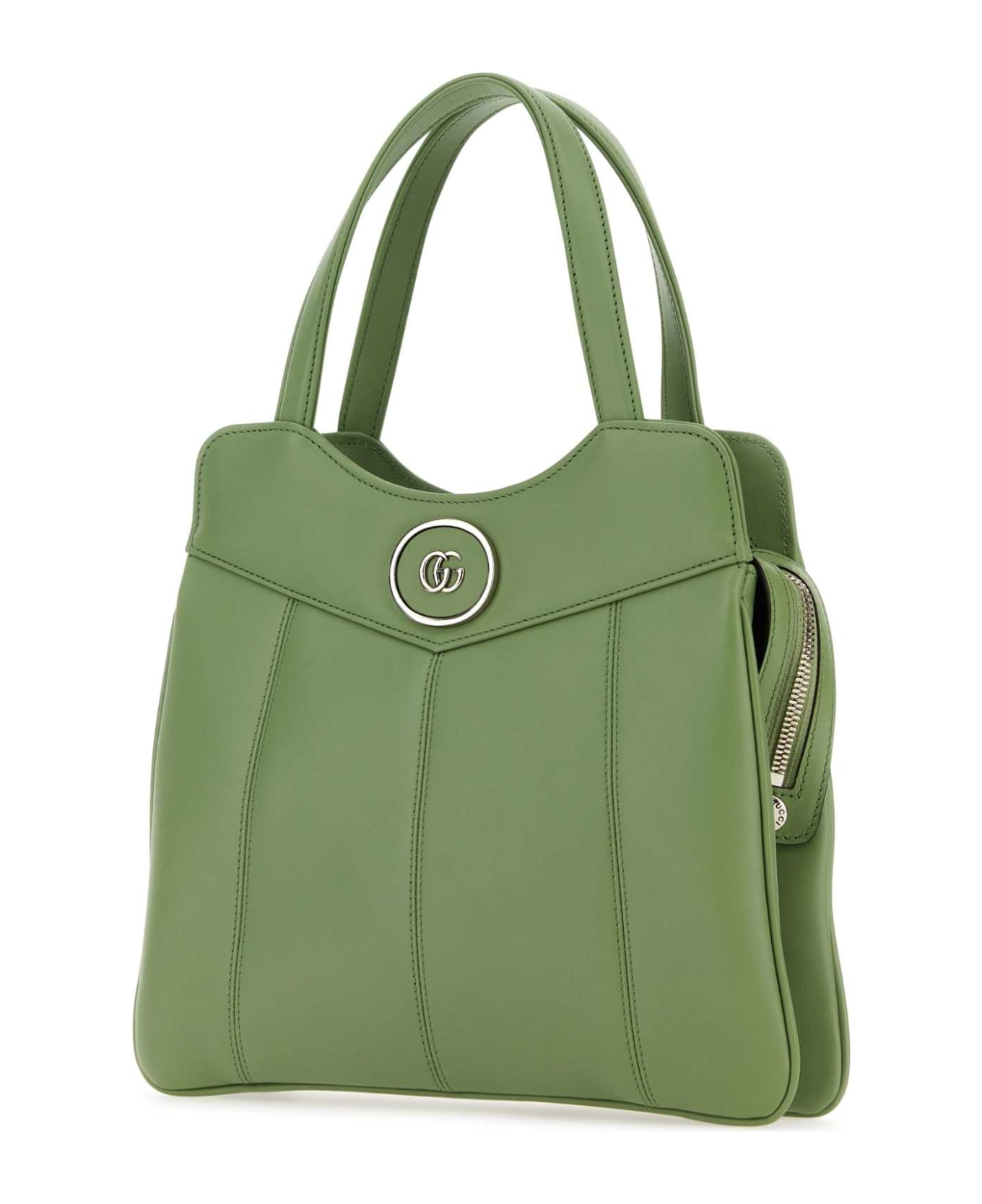 Gucci Sage Green Leather Small Petite Gg Handbag - 3509