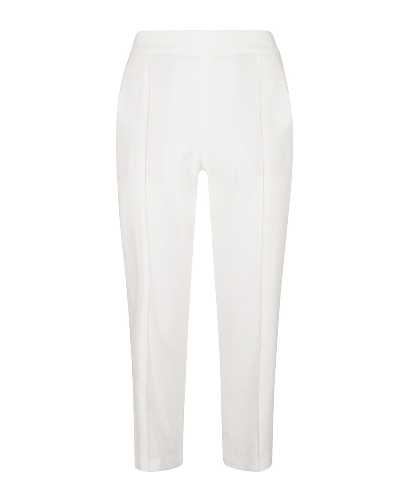 Vince Ribbed Waist Trousers - White