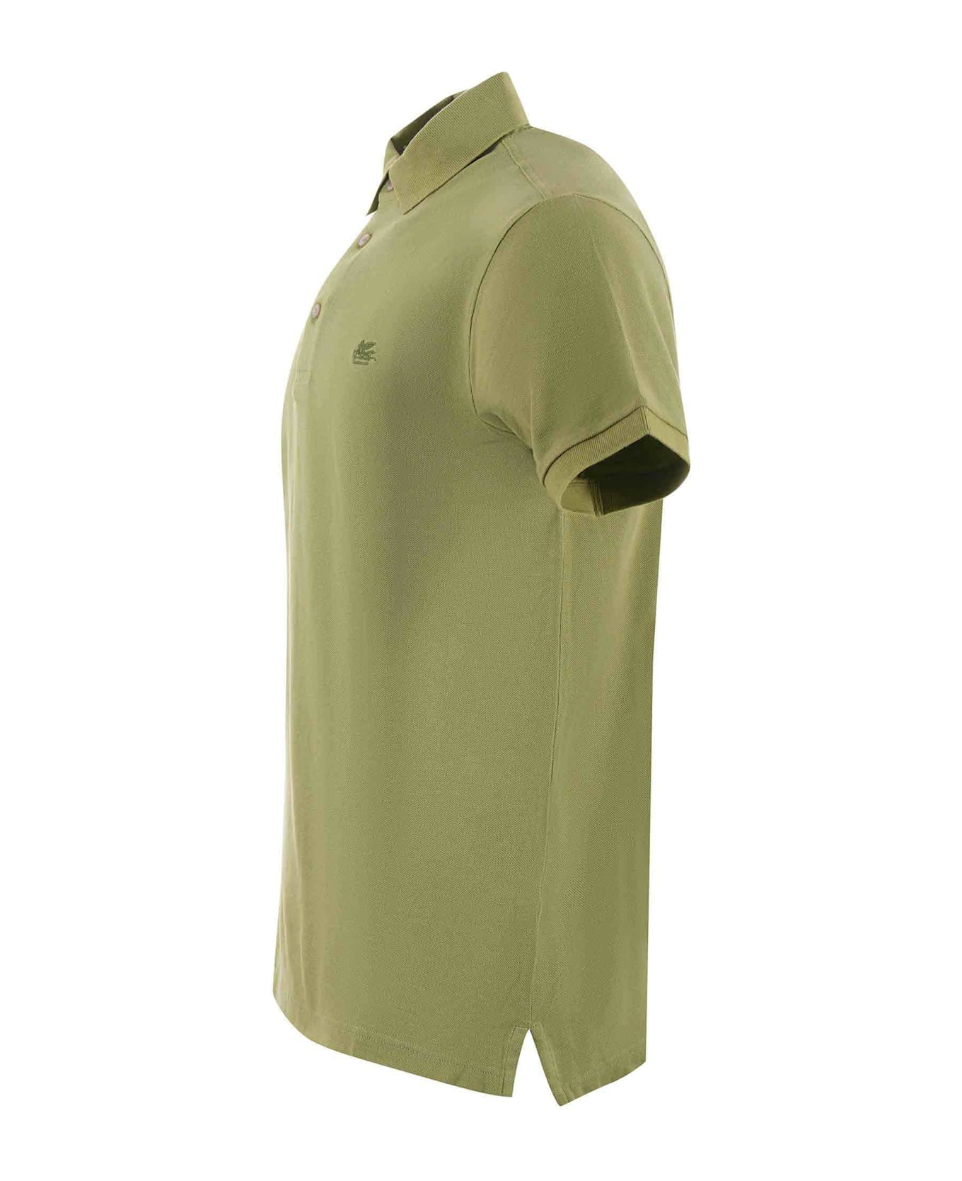 Etro Logo Polo Shirt - Verde oliva