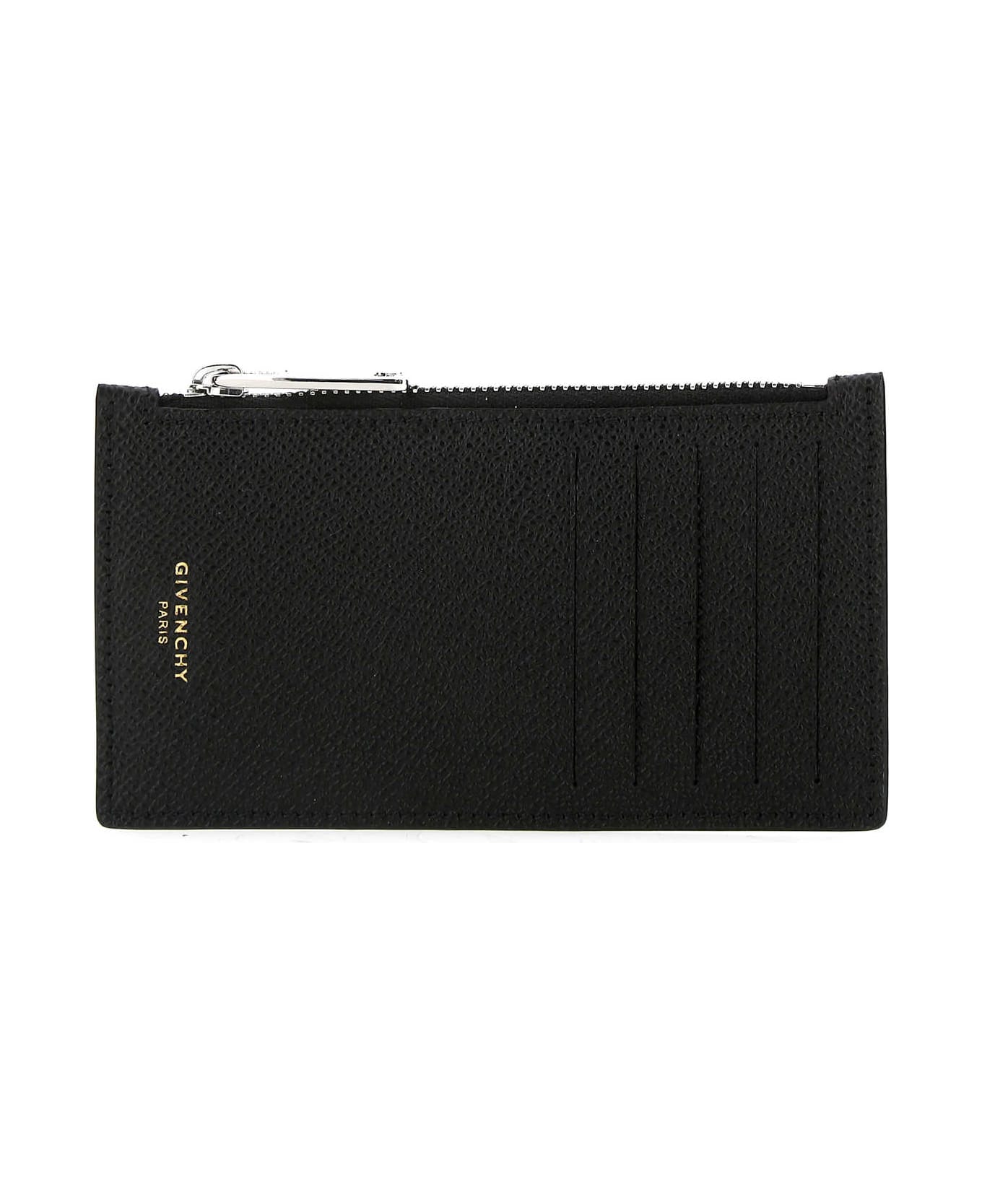 Givenchy Black Leather Card Holder - 001 財布