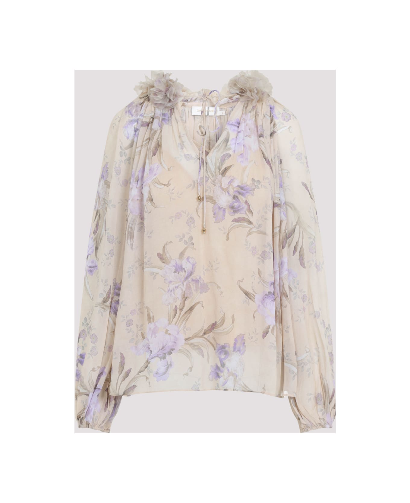 Zimmermann Eden Billow Blouse - Natural Iris