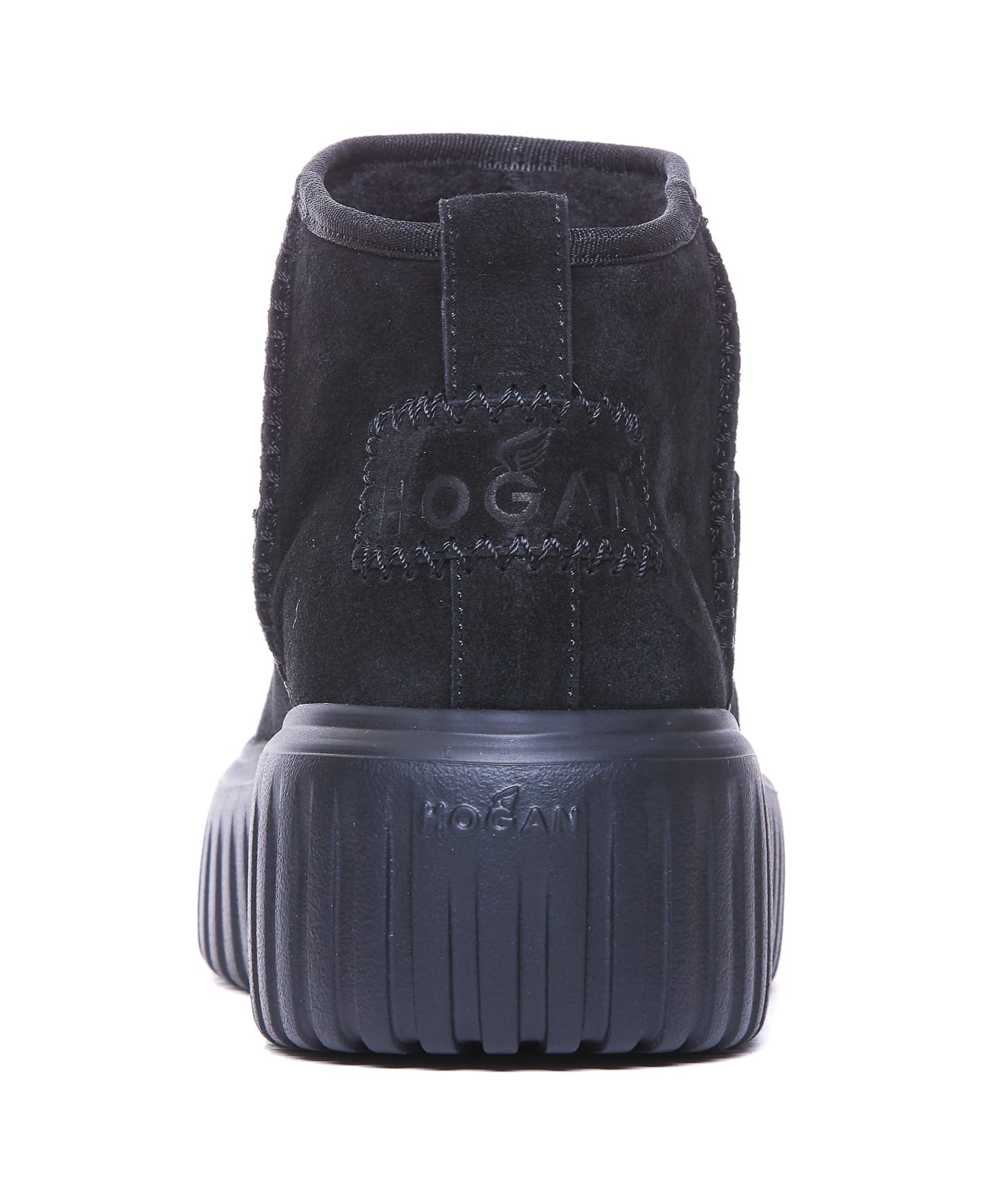 Hogan H-stripes Ankle Boots - Black