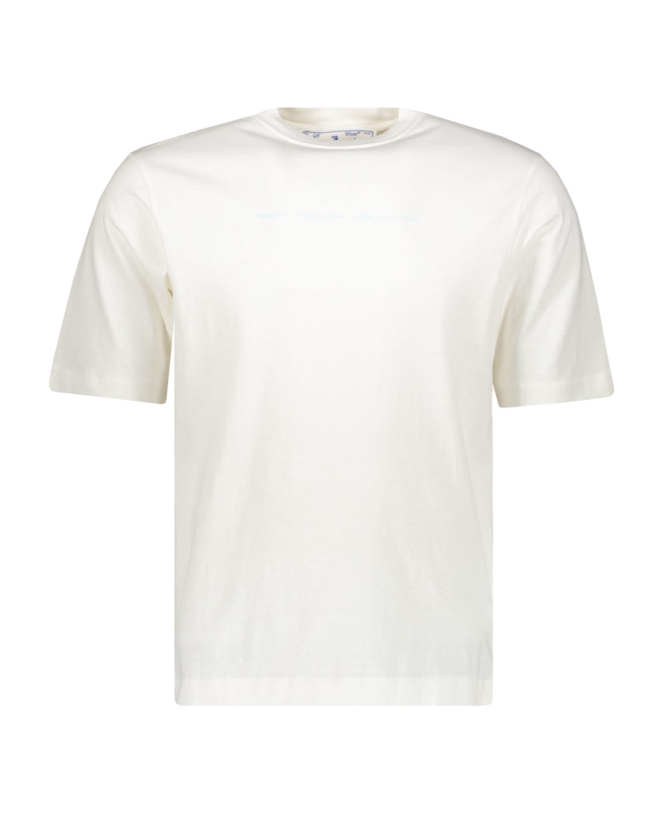 Off-White Logo Cotton T-shirt - White シャツ