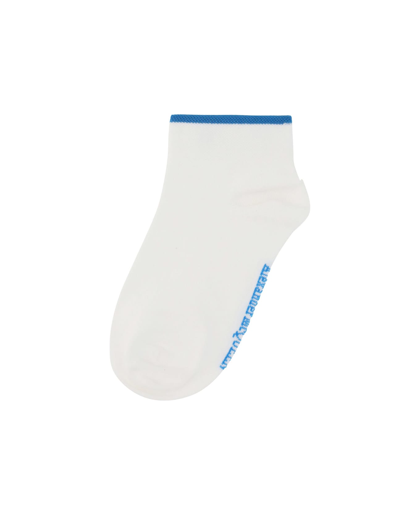 Alexander McQueen Socks - White/sky Blue