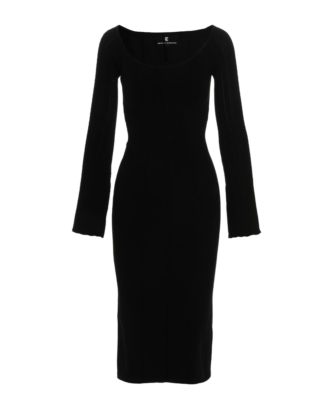 Ermanno Scervino Knitted Midi Dress - Black   ワンピース＆ドレス