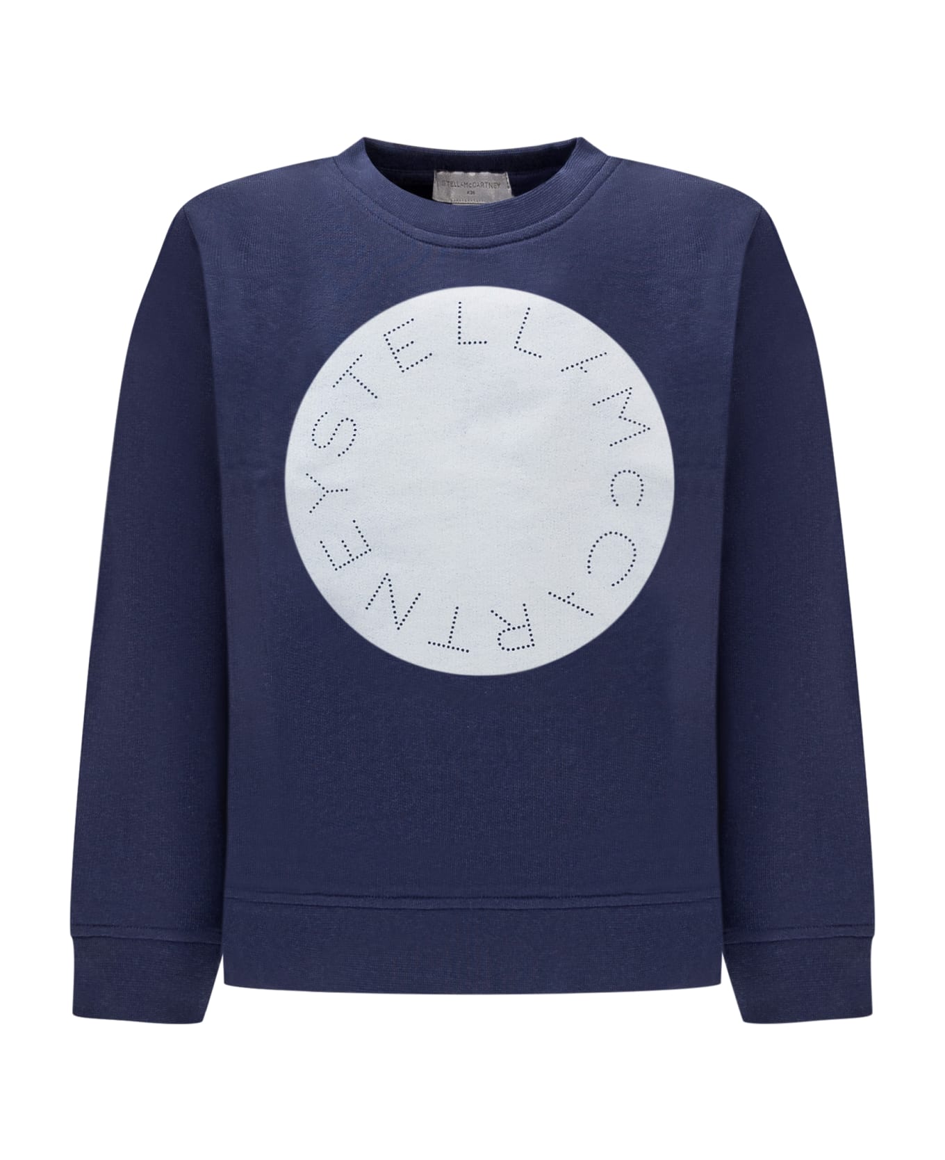 Stella McCartney Kids Sweatshirt With Logo Disc - BLUE