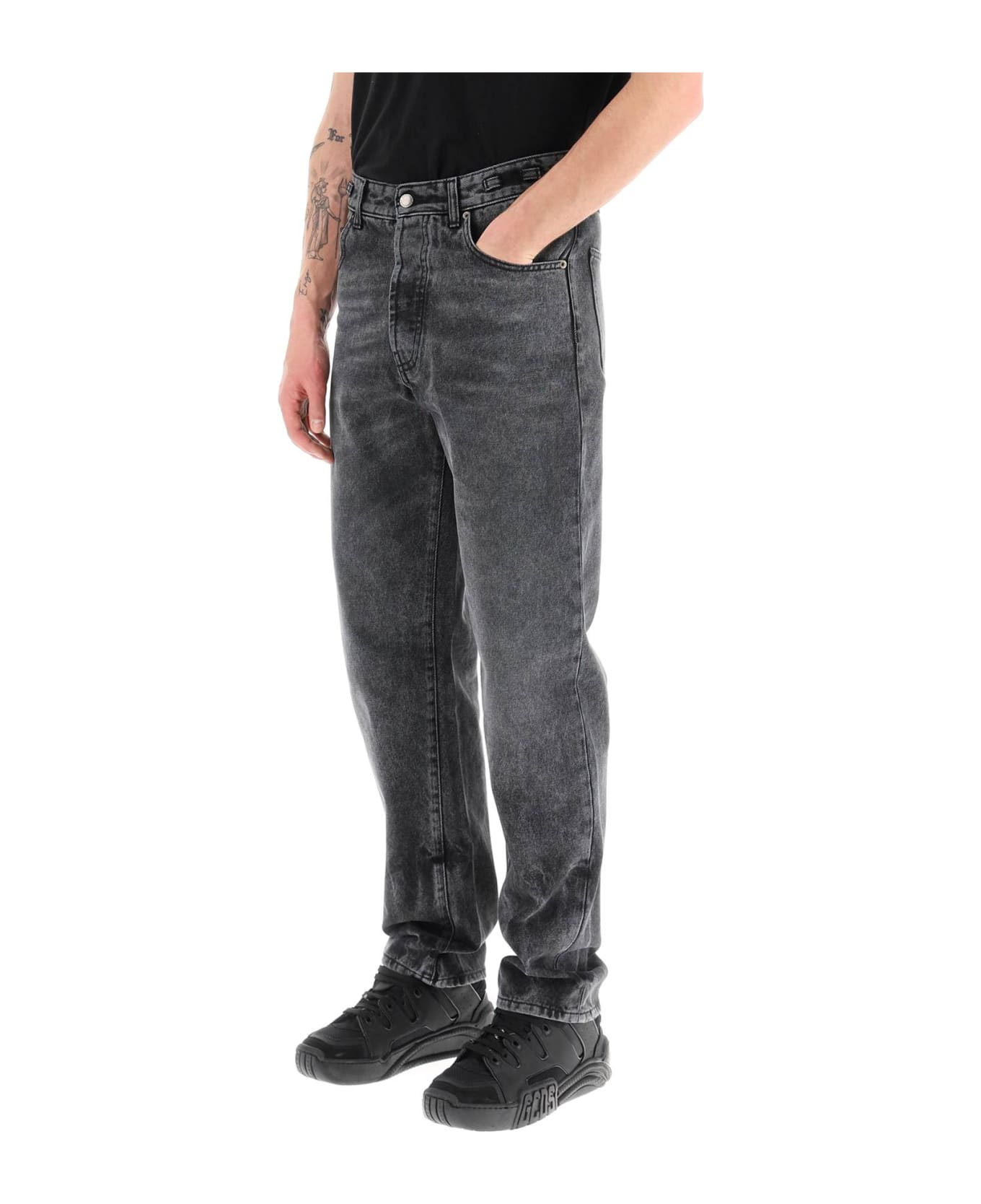 DARKPARK Mark Relax Jeans - USED BLACK (Black)