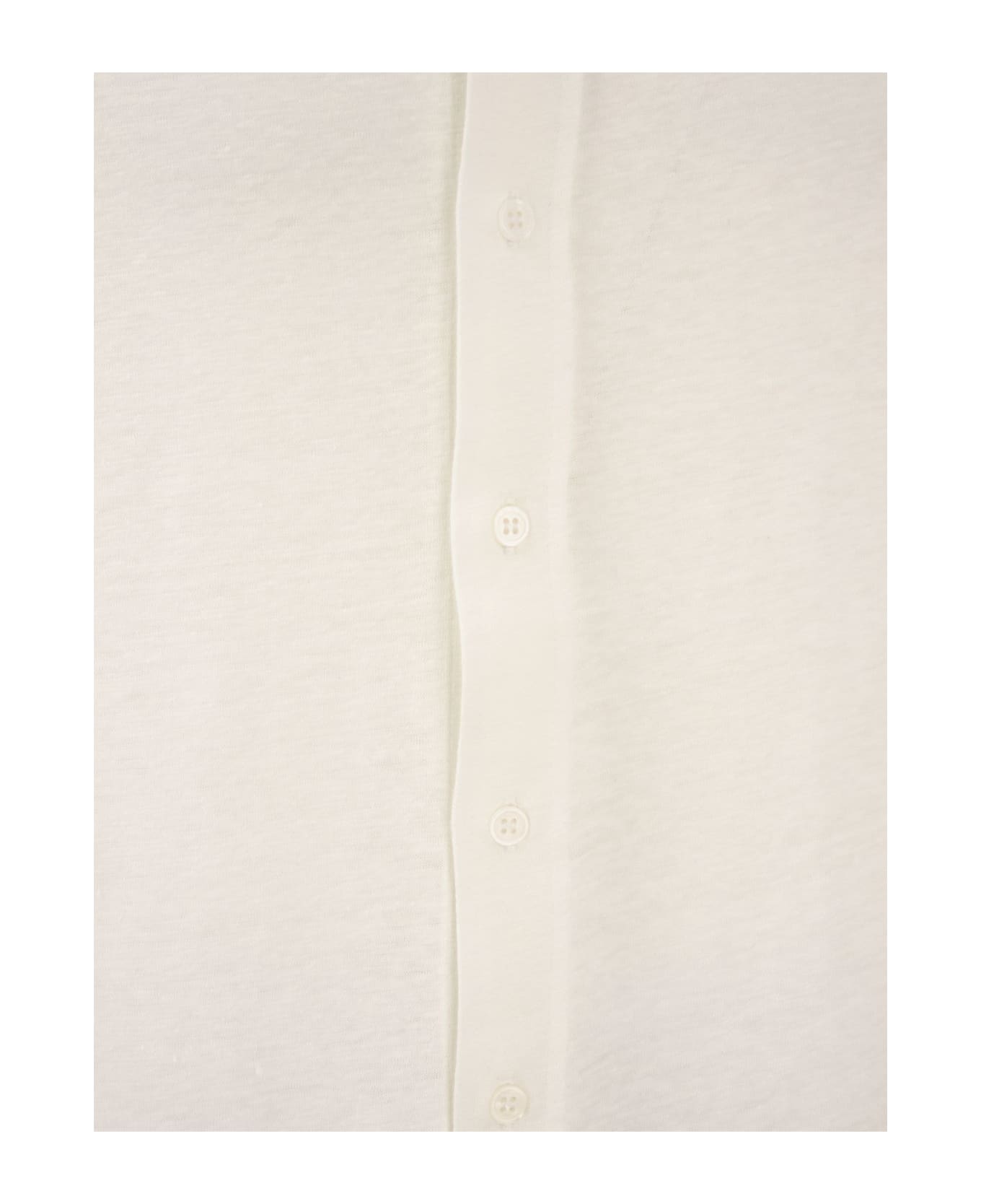 Majestic Filatures Linen Long-sleeved Shirt - White