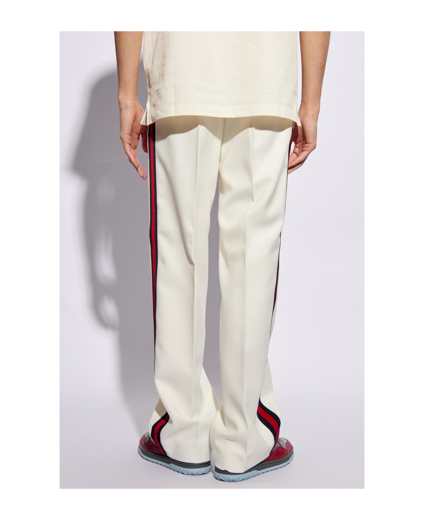 Gucci Side-stripe Trousers - White ボトムス