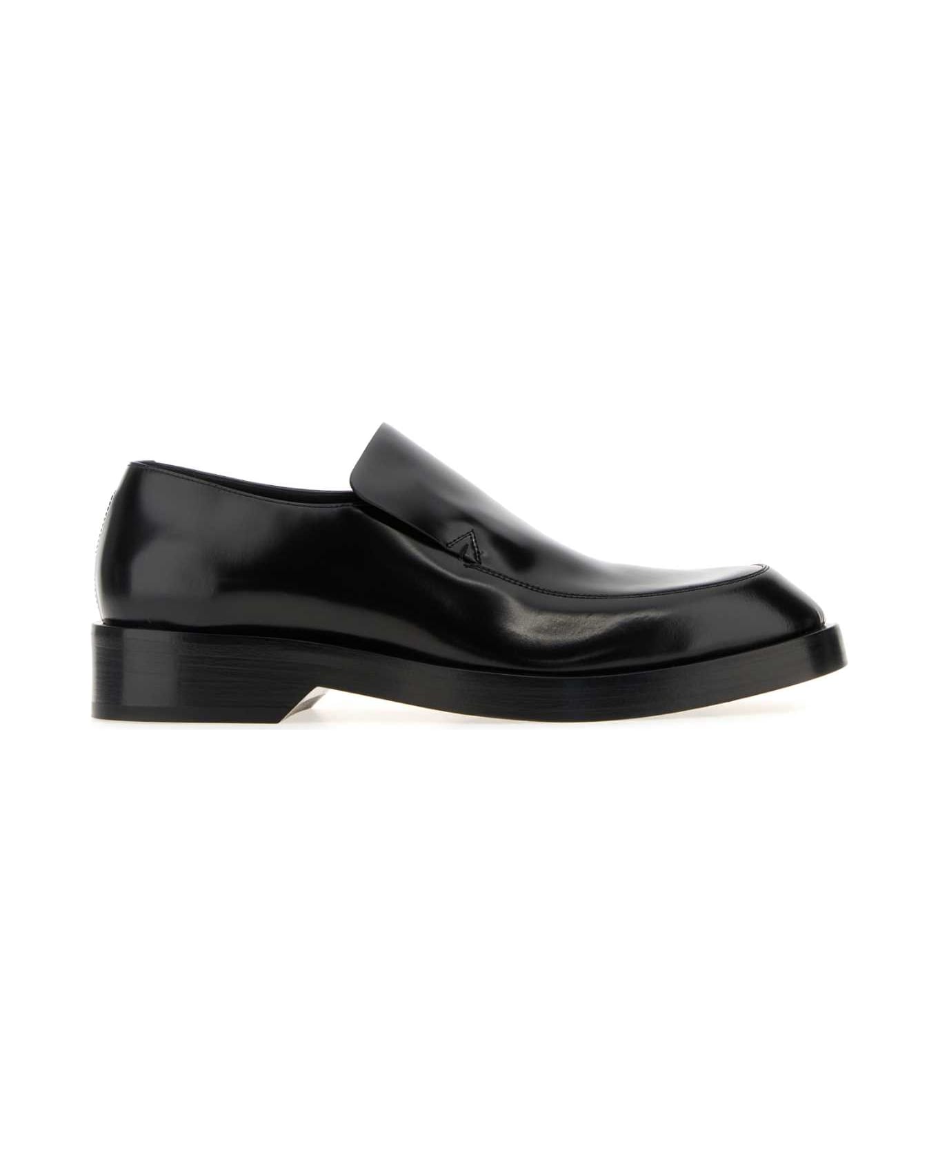 Jil Sander Black Leather Loafers - 001