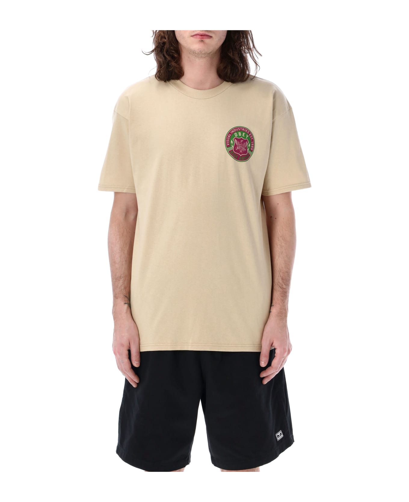 Obey Phoenix T-shirt - SAND シャツ