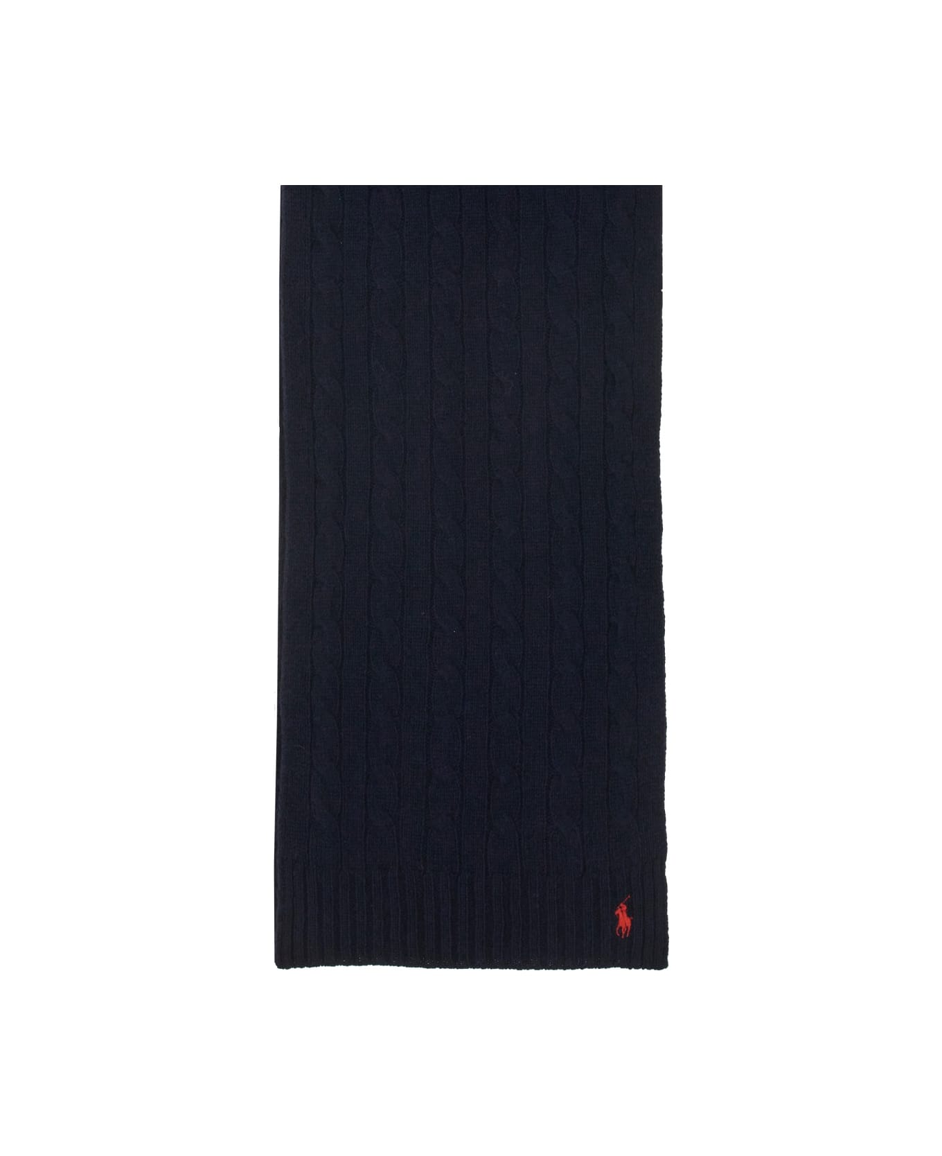 Polo Ralph Lauren Braided Wool And Cashmere Scarf - BLUE