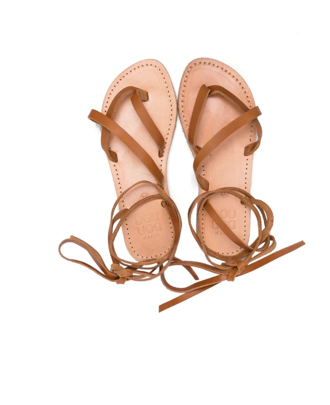Douuod Dou Dou Sandals Leather Brown - Leather Brown