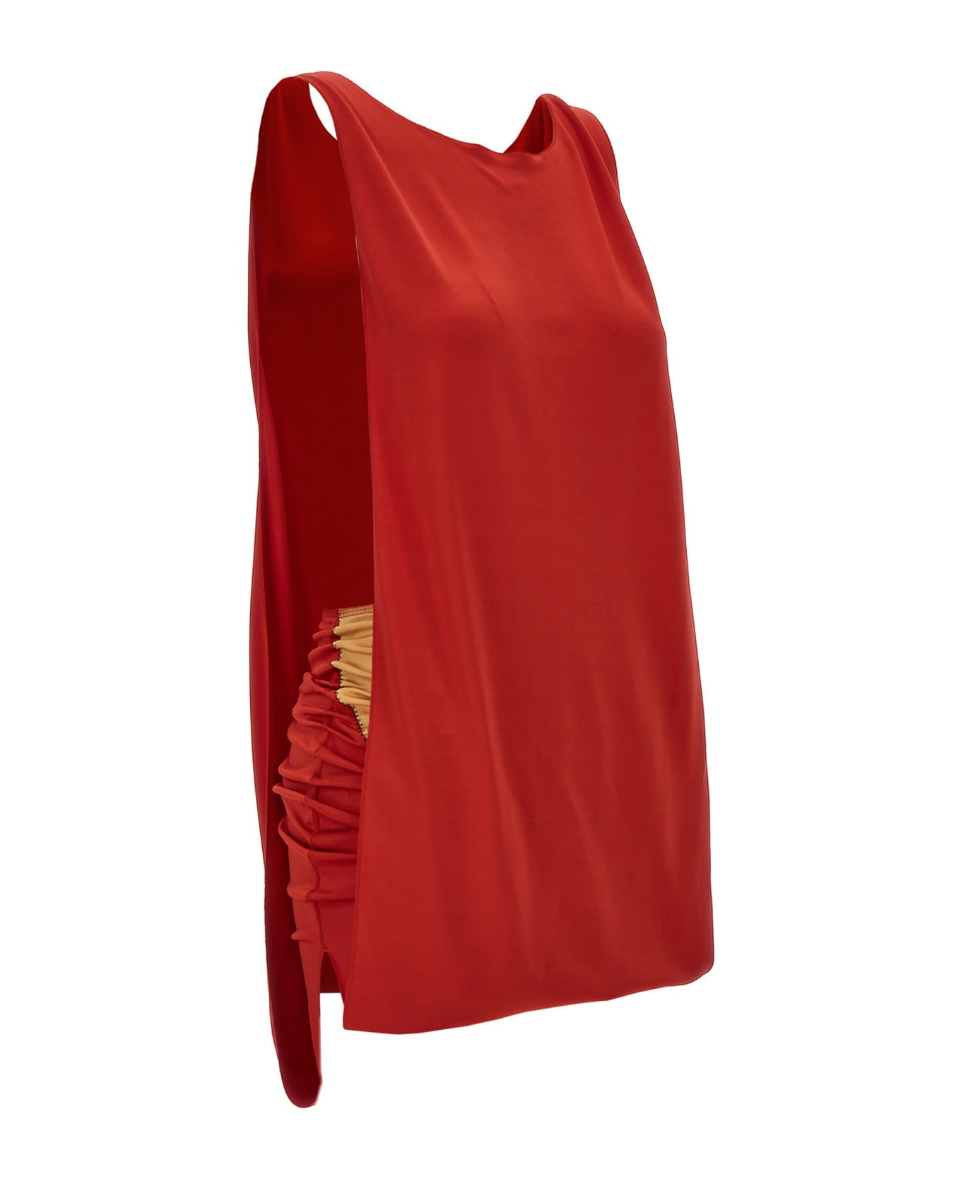 Marni Dress With Side Slits - Red ワンピース＆ドレス