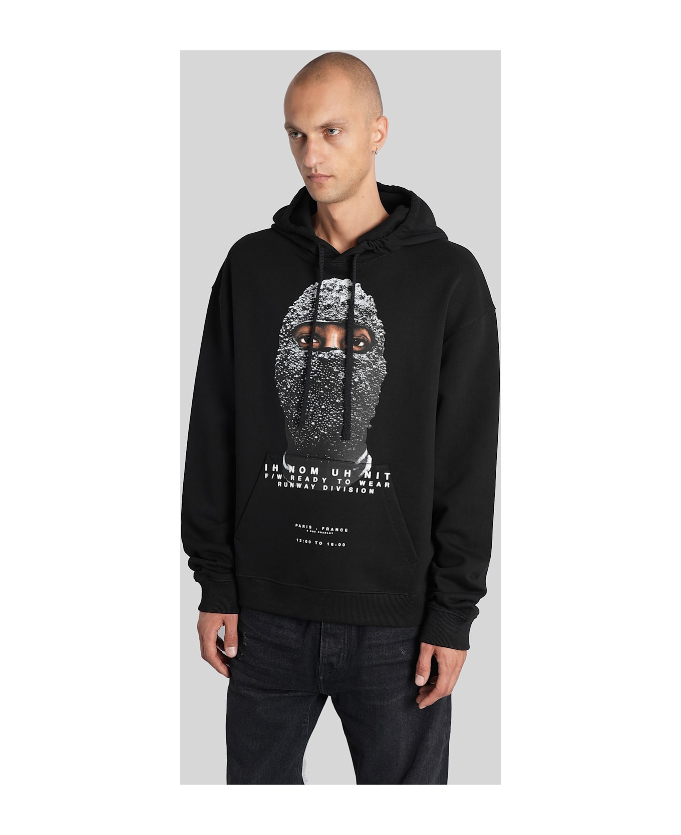 ih nom uh nit Sweatshirt In Black Cotton - BLACK