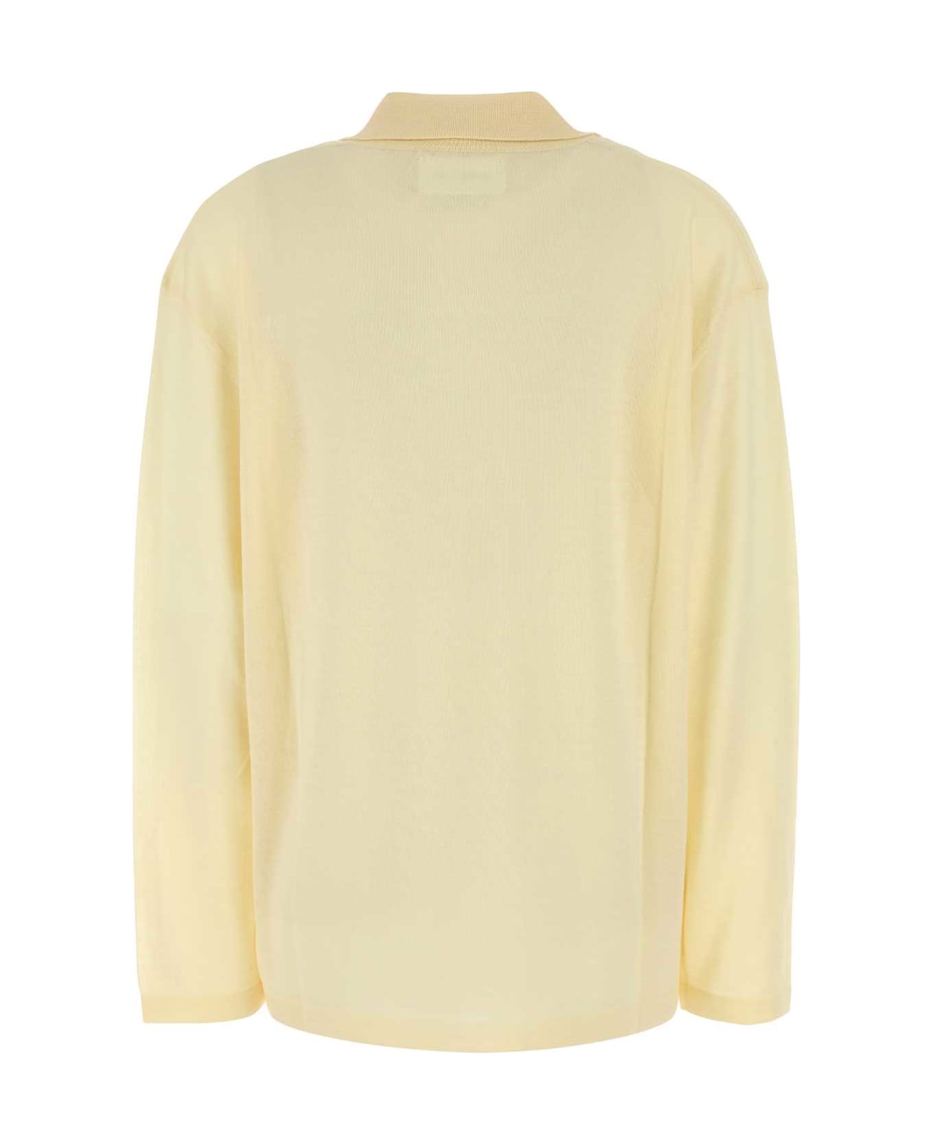 Armarium Pastel Yellow Wool Aurelio Polo Shirt - SUN