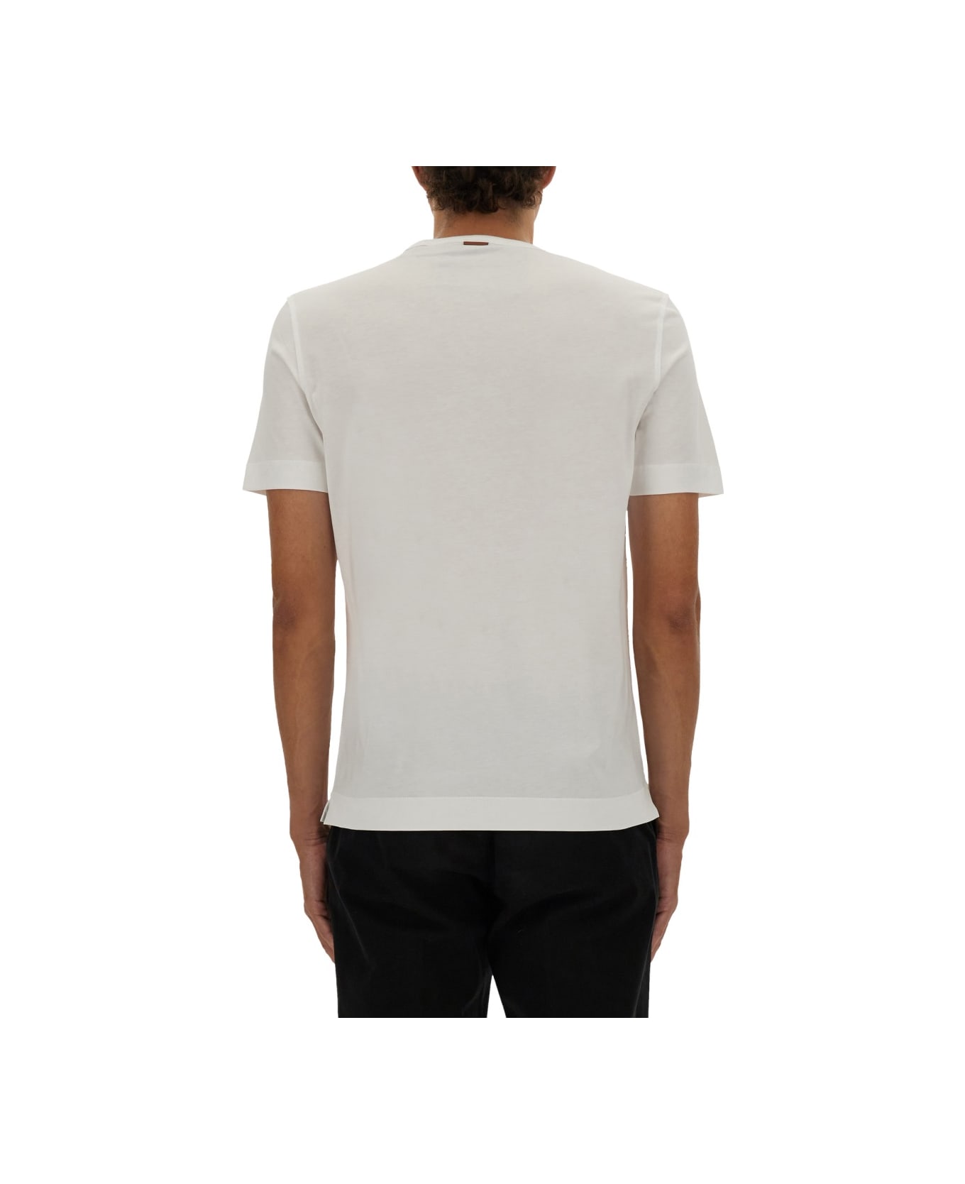 Zegna T-shirt With Logo - WHITE