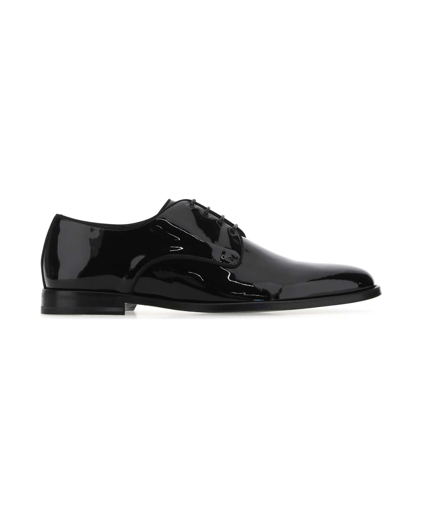 Dolce & Gabbana Black Leather Lace-up Shoes - 80999