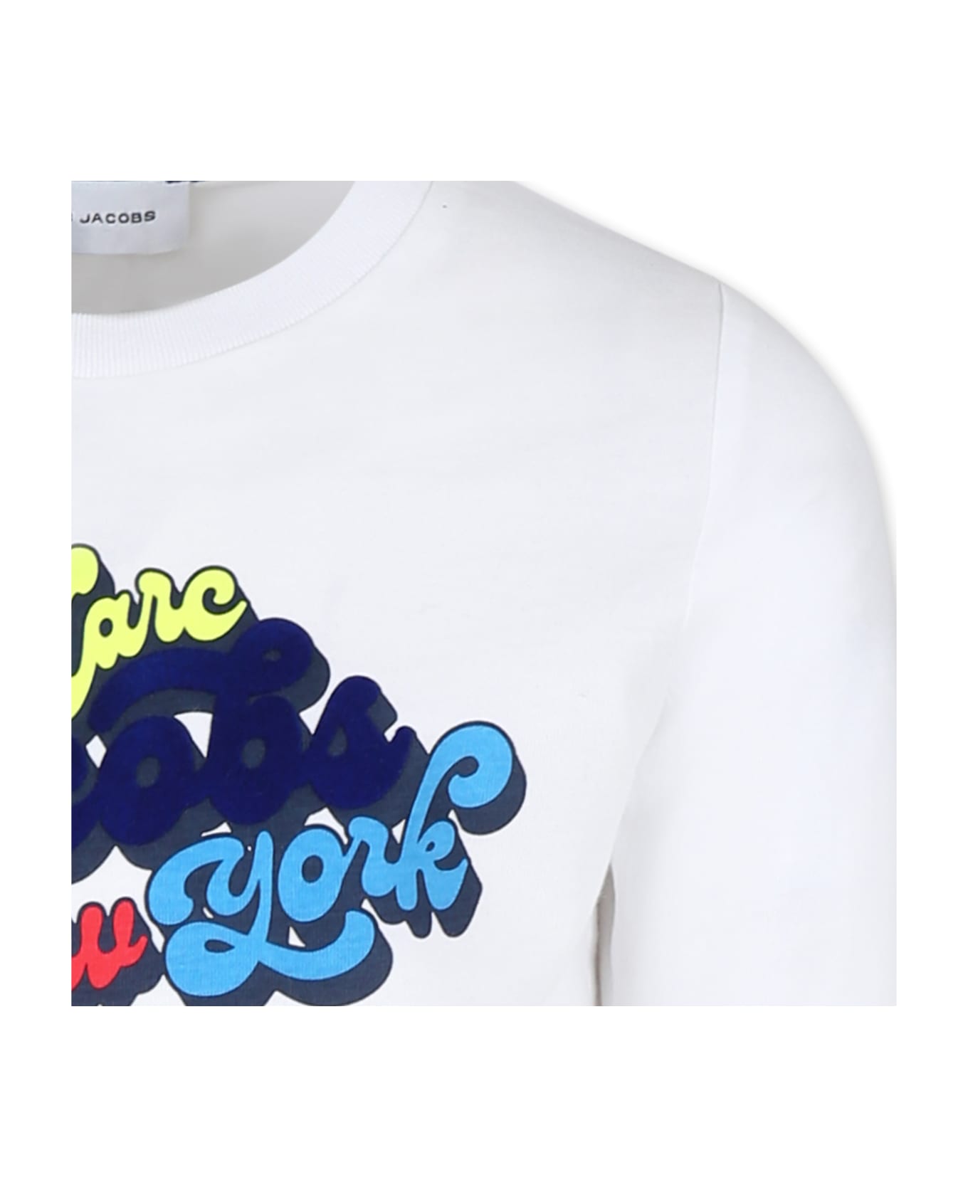 Marc Jacobs White T-shirt For Boy With Logo - White