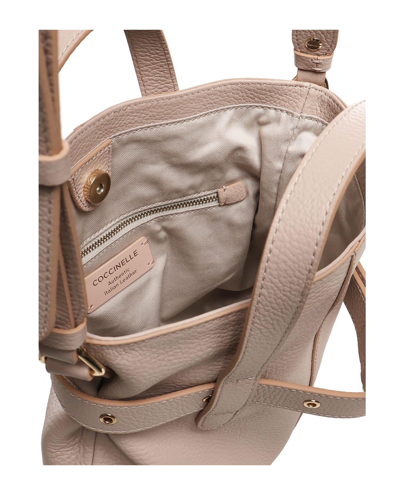 Coccinelle Bucket Bag With Buckle - Pink