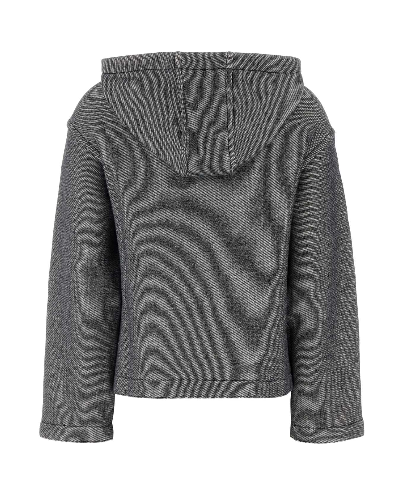 Max Mara Melange Midnight Blue Cotton Blend Gary Sweatshirt - BLU