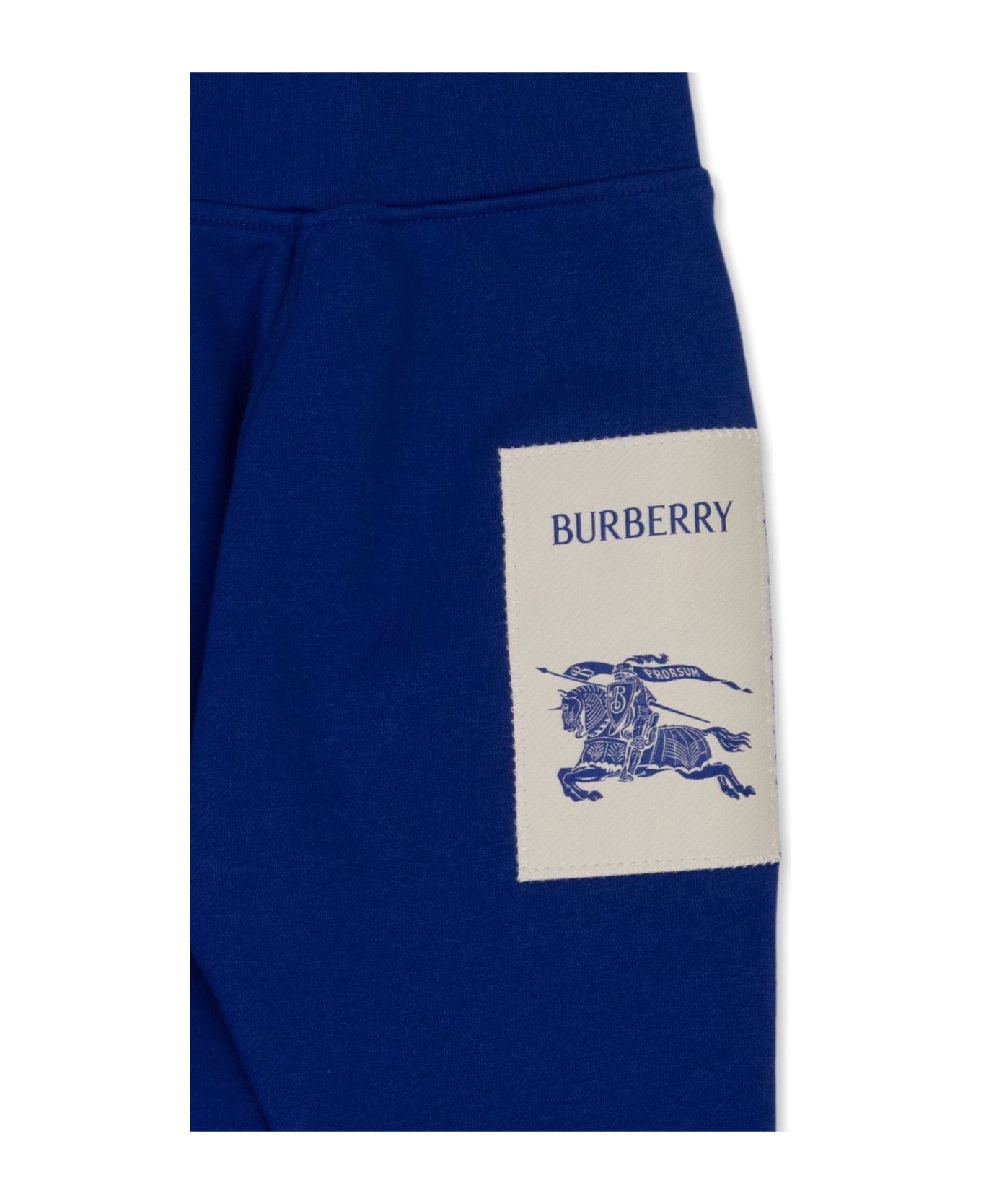 Burberry Trench Equestrian Knight Motif Track Pants - Blu