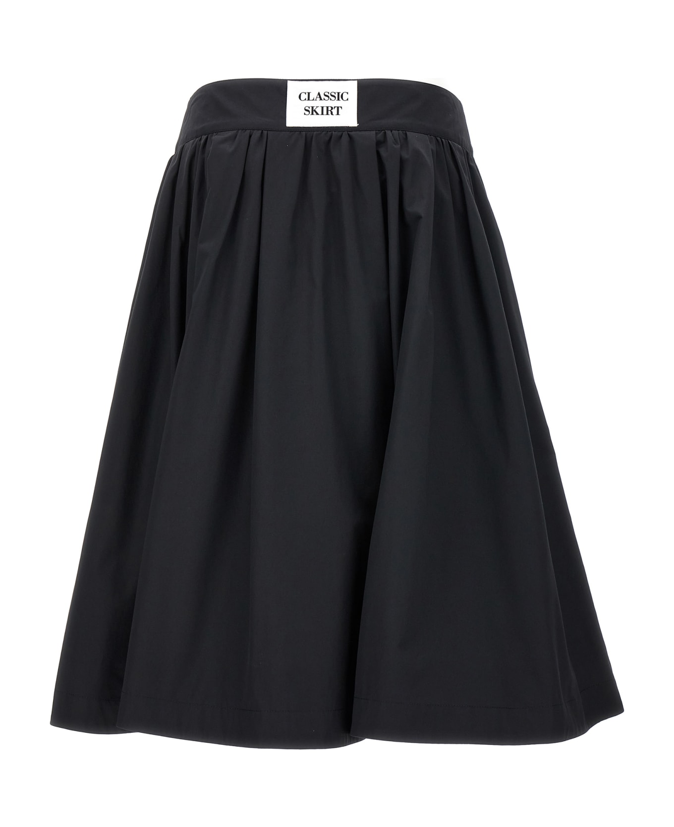 Moschino Jewel Button Nylon Blend Skirt - Black  