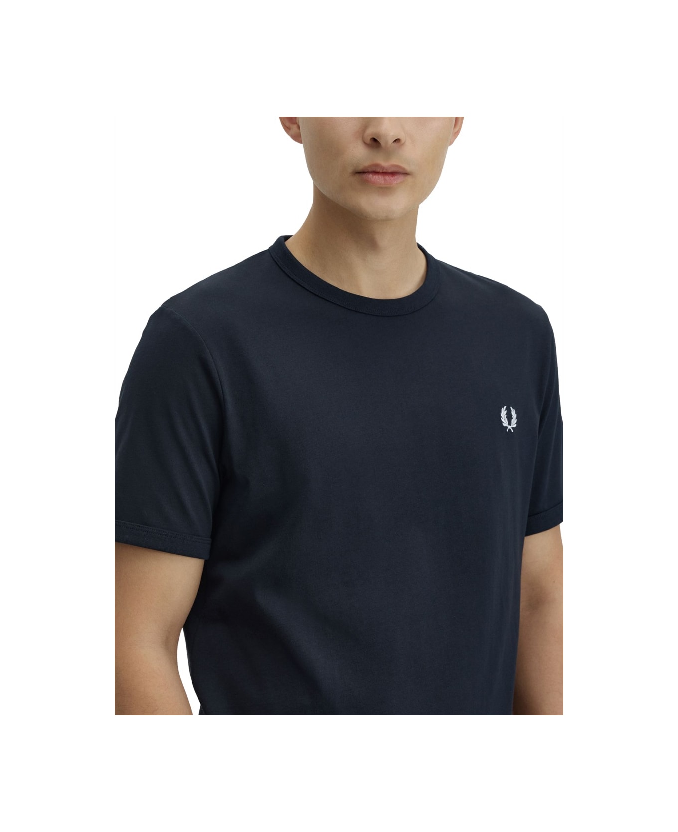 Fred Perry T-shirt With Logo - BLUE