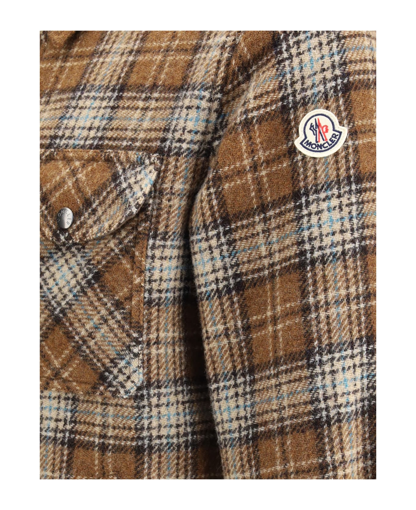 Moncler Checked Wool Overshirt