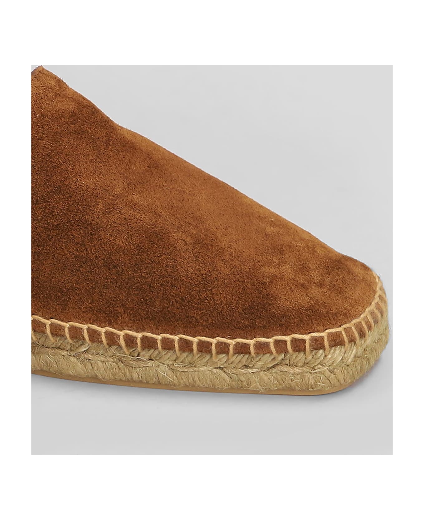 Castañer Pablo T-186 Espadrilles In Leather Color Suede - leather color