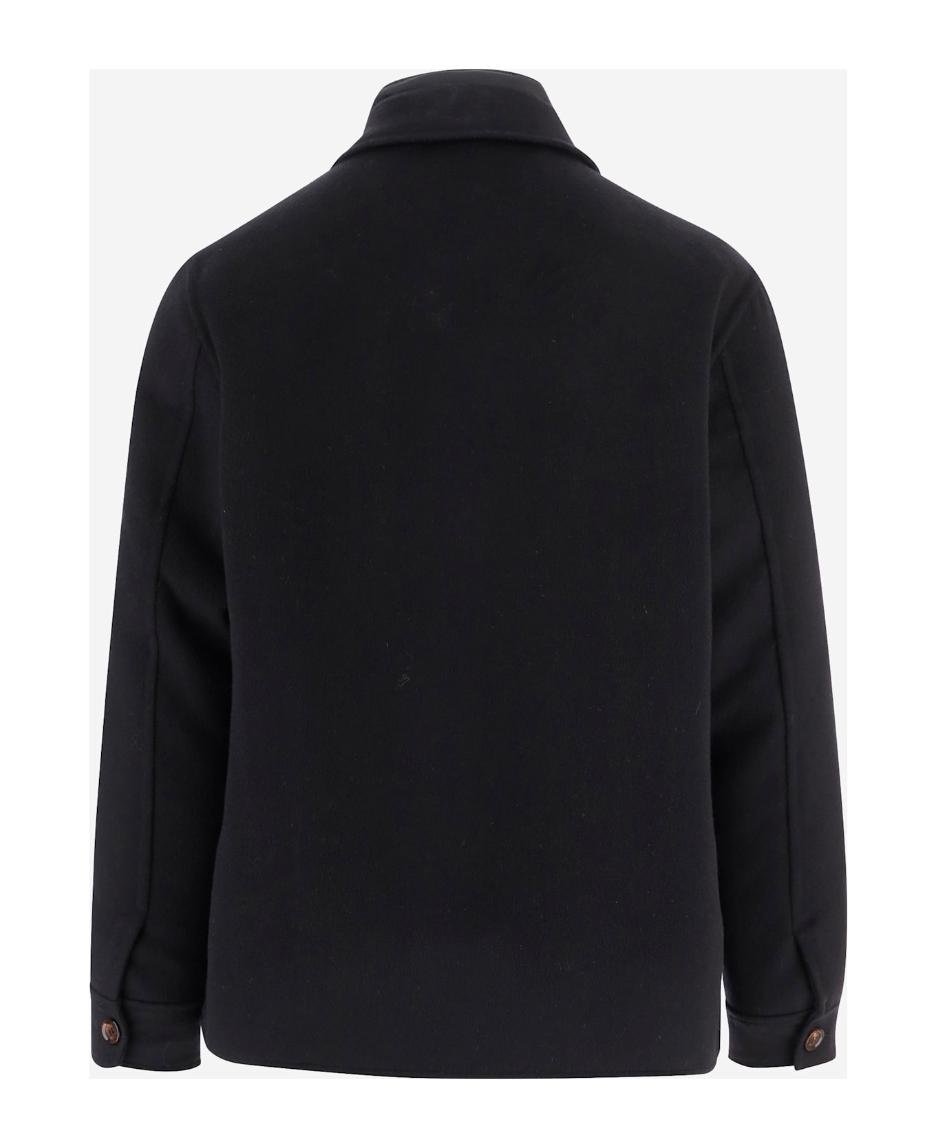 Moorer Wool And Cashmere Jacket - Blue