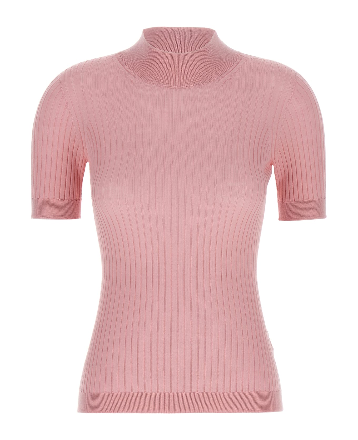Versace Ribbed Wool Sweater - Pink