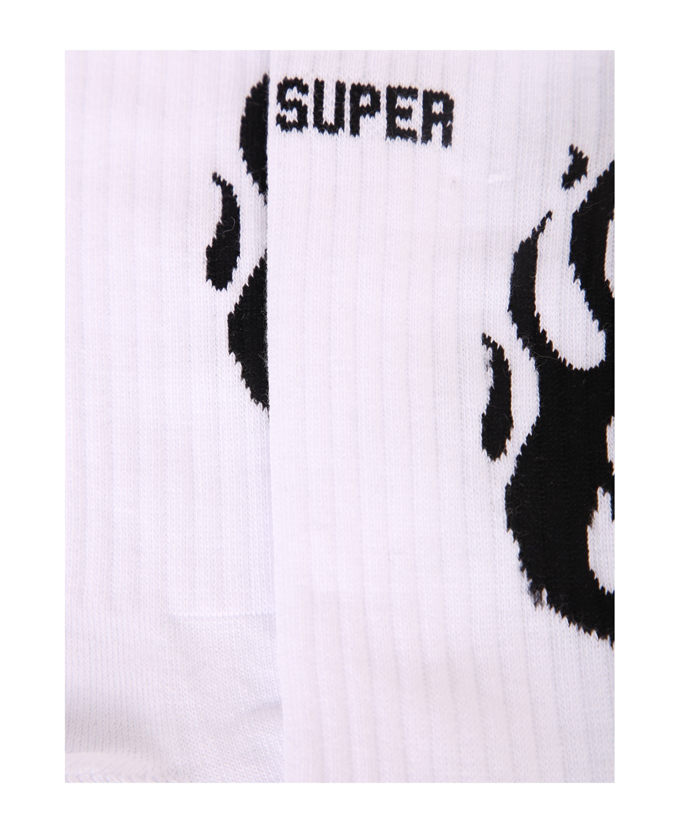 Vision of Super Flame-print Socks - White