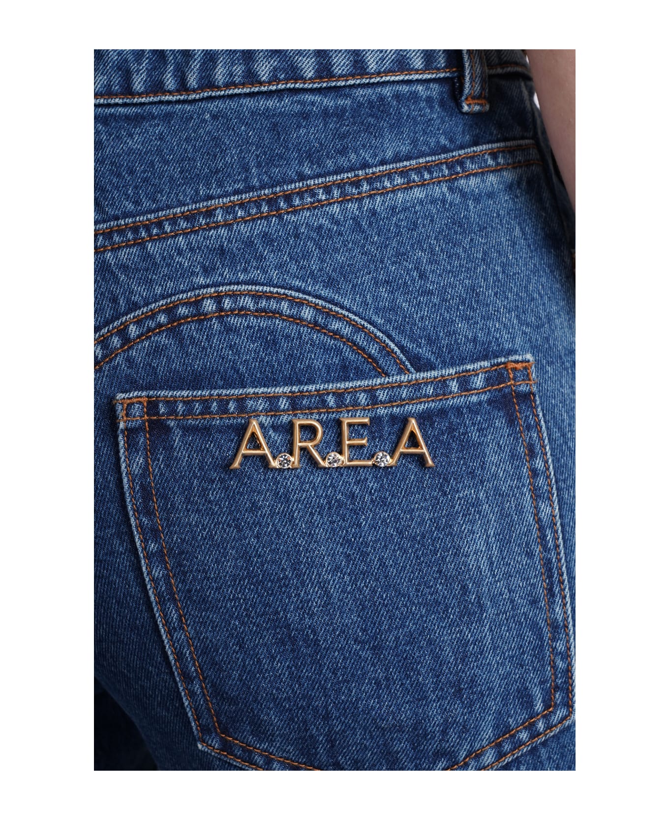AREA Jeans In Blue Cotton - blue デニム