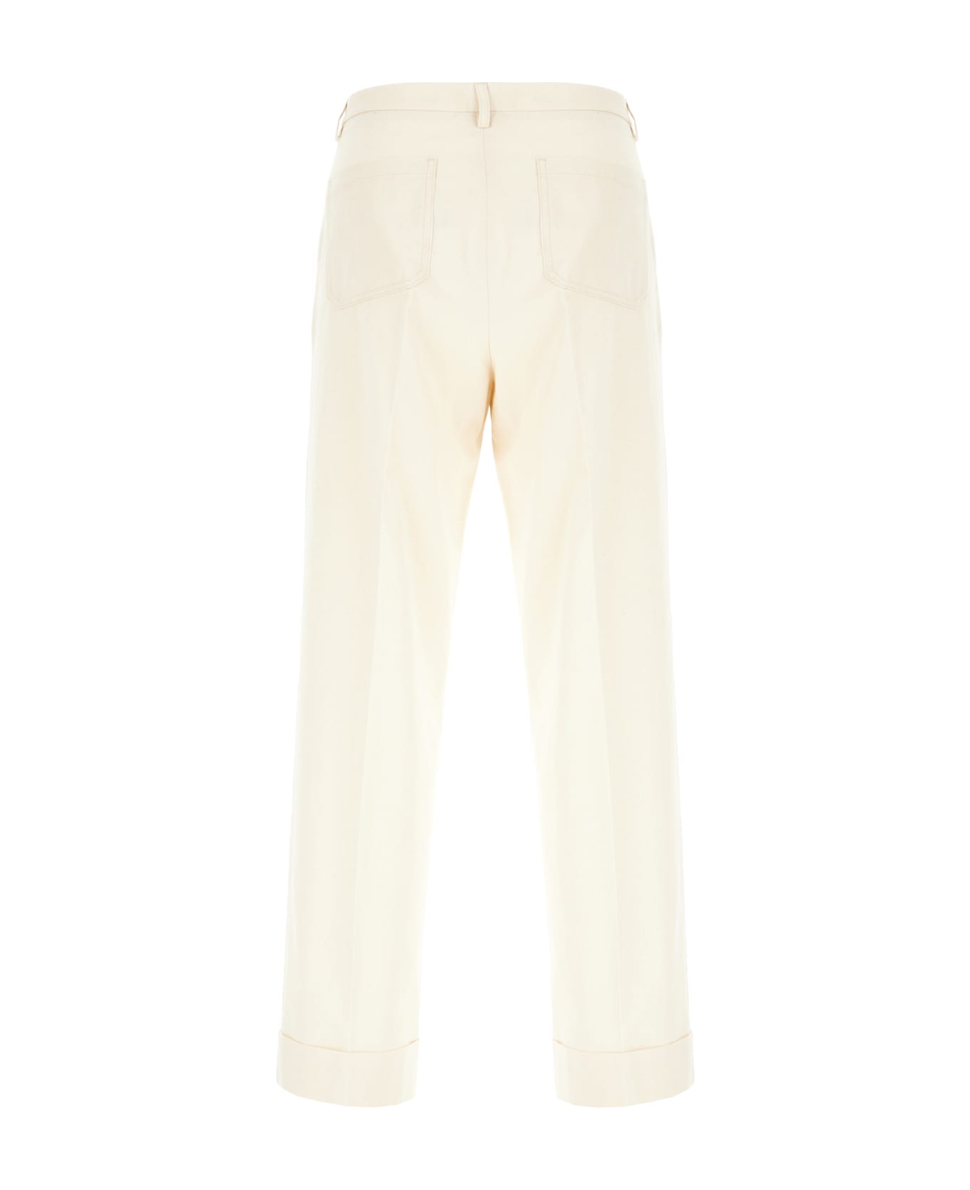 Valentino Garavani Sand Cotton Pants - Ecru